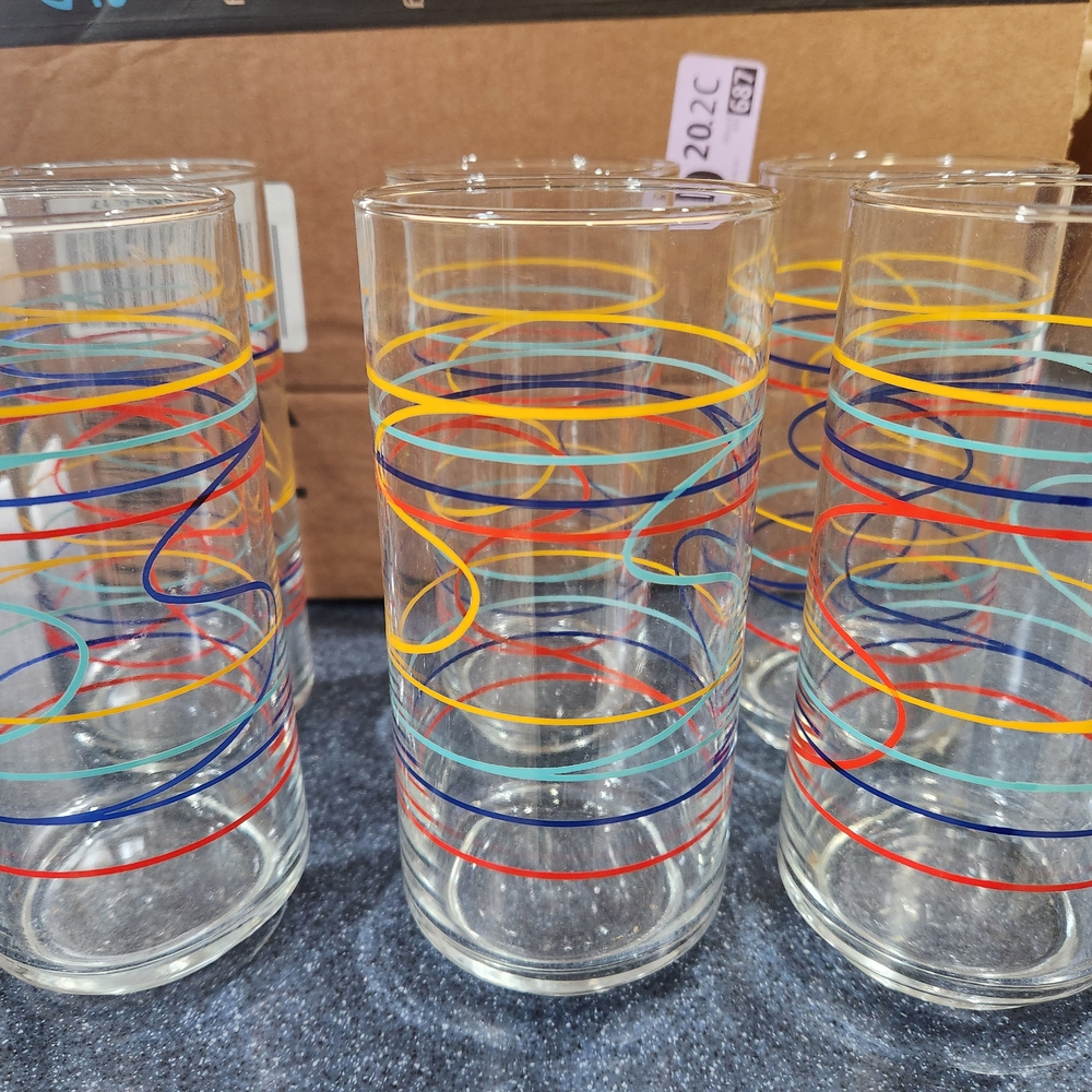 VTG Anchor Hocking SWIRL Tumblers
